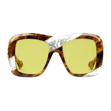 Gucci Oversize acetate and mother of pearl sunglasses